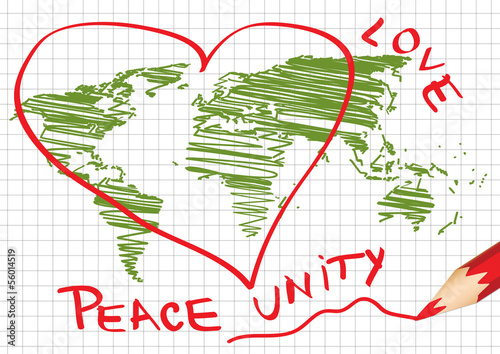 International peace in children's vision