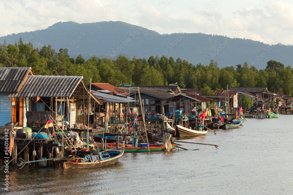 Thai fishing village