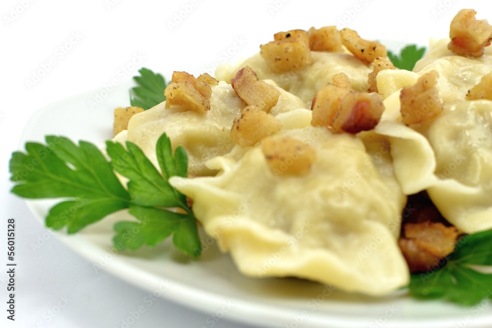 Dumplings with meat and cabbage Dumplings with meat and cabbage