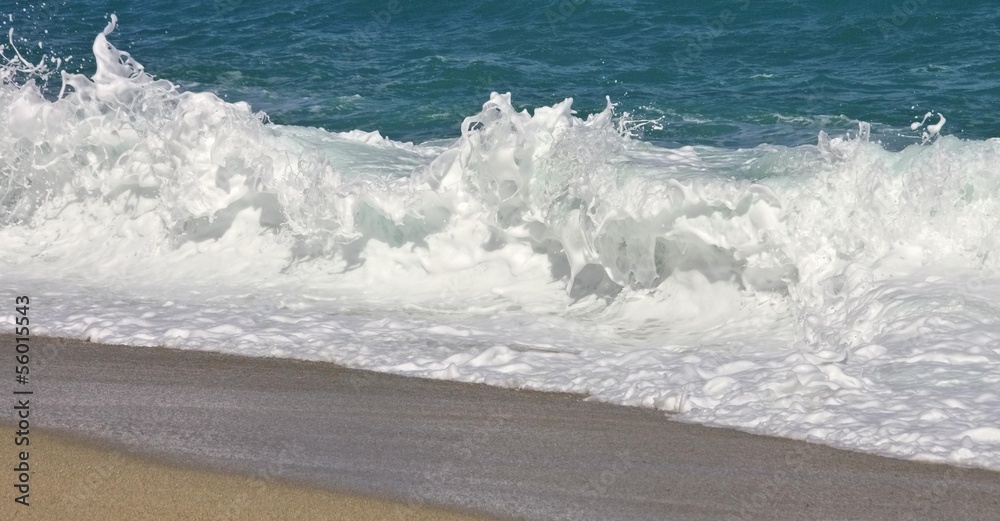 Fototapeta premium Strand mit Wellen - beach with waves 05