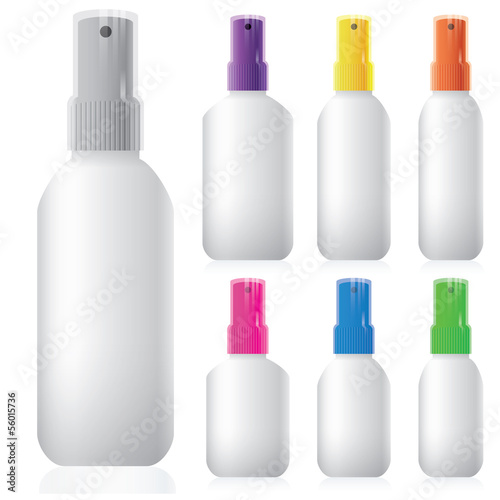 plastic bottle with spray head
