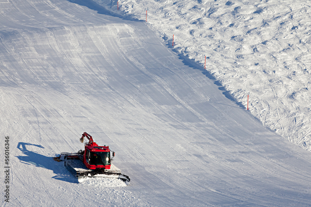 Snow Cleaning on Ski Slopes