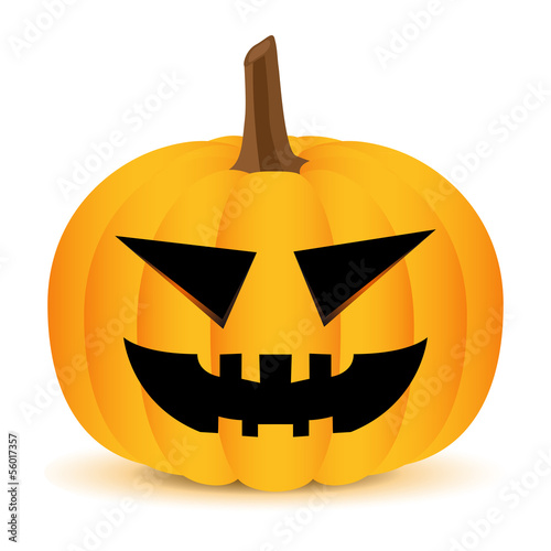 Halloween Pumpkin isolated on white