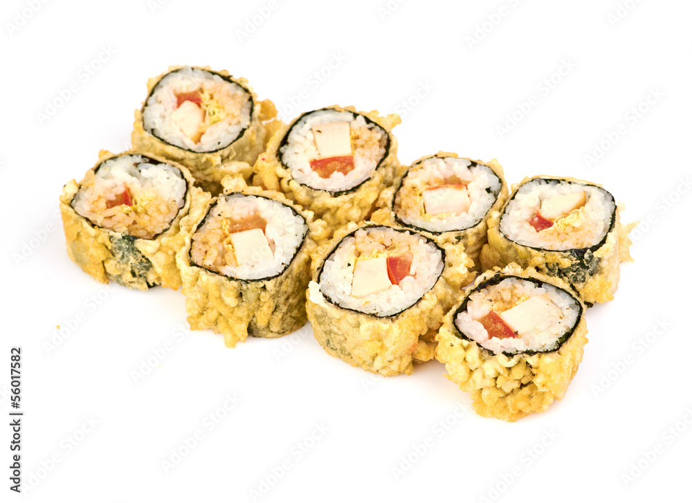 sushi, rolls isolated on white sushi, rolls isolated on white