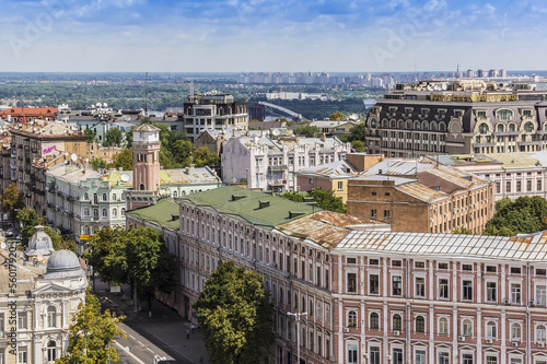 Kiev panorama from Bell tower of Sophia Cathedral. Kiev, Ukraine © dbrnjhrj