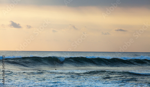 orange background of ocean  Bali  Indonesia