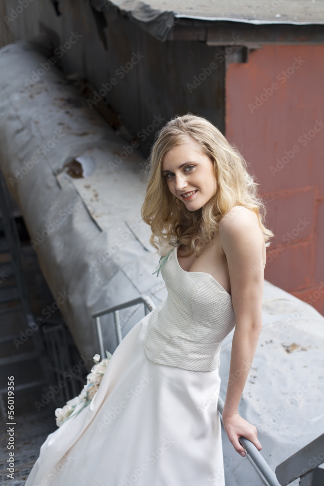 Fototapeta premium Beautiful girl in the image of the bride