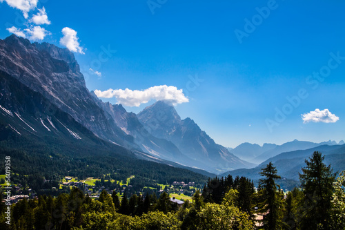 Cortina d'Ampezzo village, Italy
