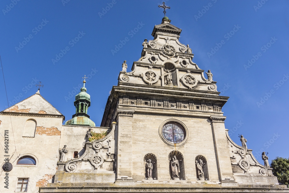 Bernardine Church and Monastery (1600 - 1620) in Lviv, Ukraine