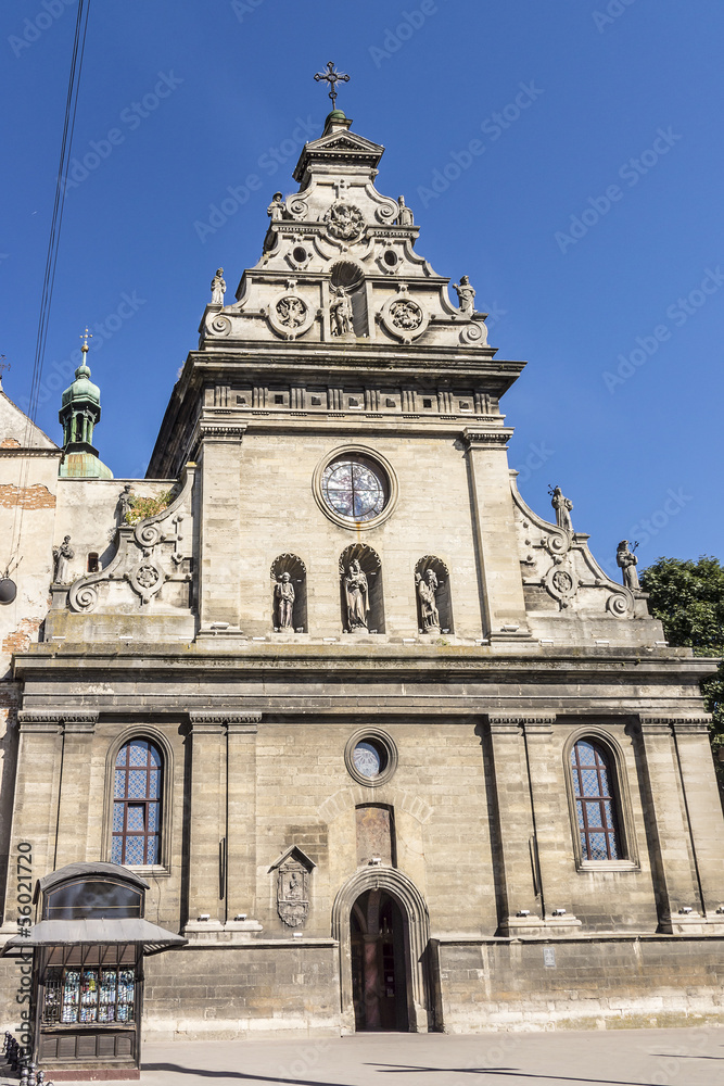 Bernardine Church and Monastery (1600 - 1620) in Lviv, Ukraine