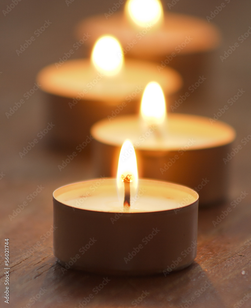 lighted candles