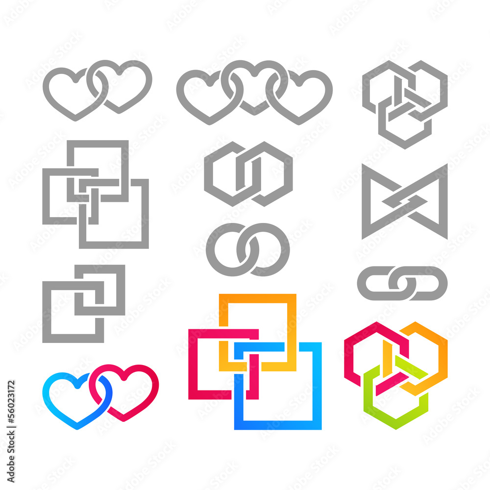 Obraz premium set of design elements