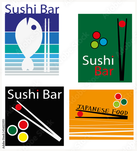 set di illustrazione adatti alla cucina giapponese