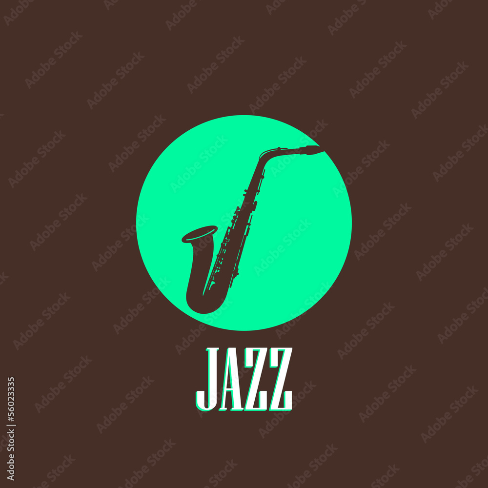illustration with the saxophone