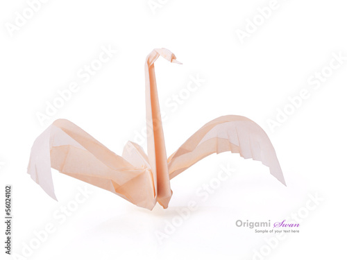Fototapeta Naklejka Na Ścianę i Meble -  A origami swan