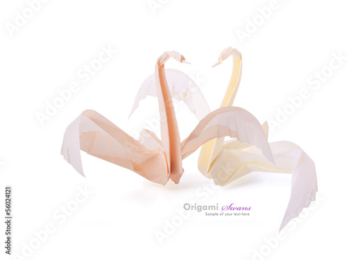 Swans origami