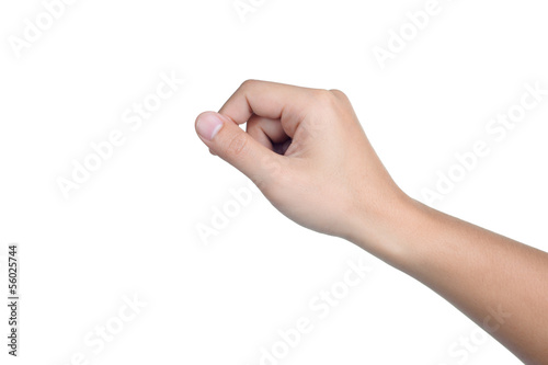 hand sign posture pick hold isolated