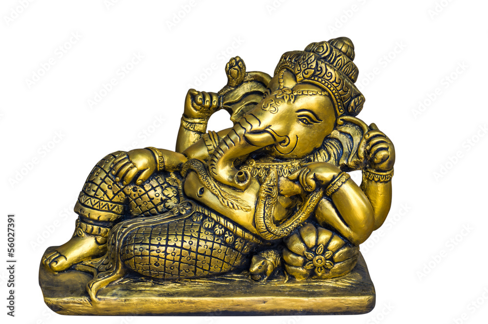 Golden Hindu God Ganesh