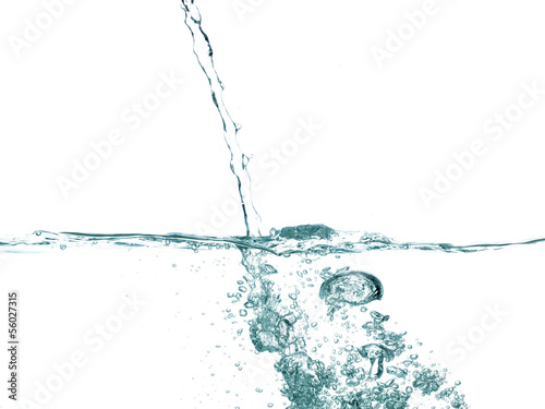 conceptual splashing water or beverage, ocean or a river