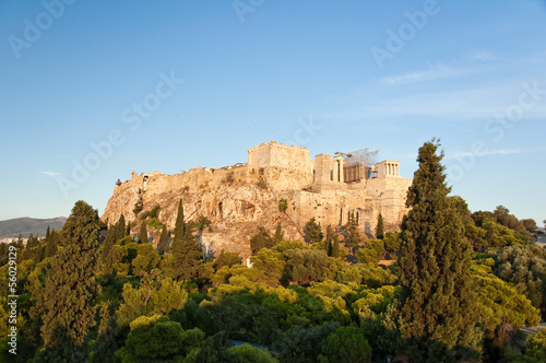 Acropolis of Athens as seen from Areopagus hill. © lornet