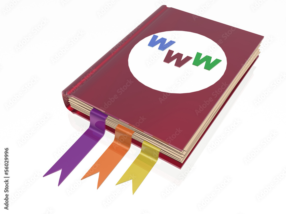 Book with www sign