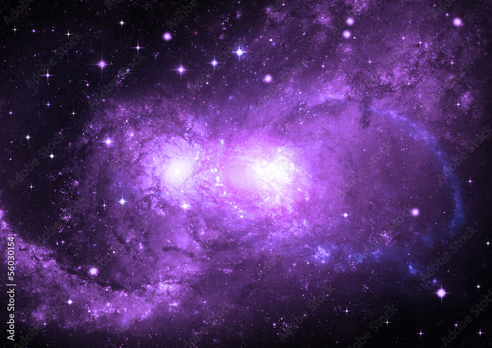 galaxy in a free space galaxy in a free space