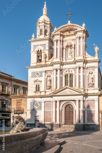 The façade of the church of San Sebastiano