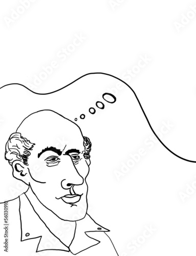 old man thinking