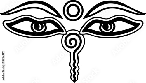 Buddha Augen, Symbol Weisheit & Erleuchtung