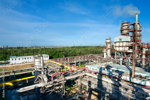 oil refining factory