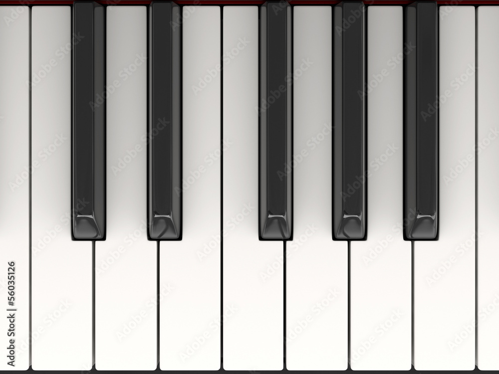 Piano keys (clipping path included) Piano keys (clipping path included)