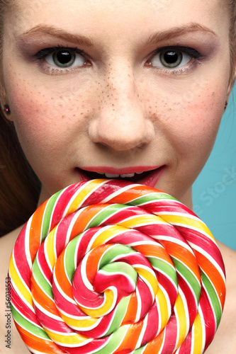 Fotografie Girl and sugarplum