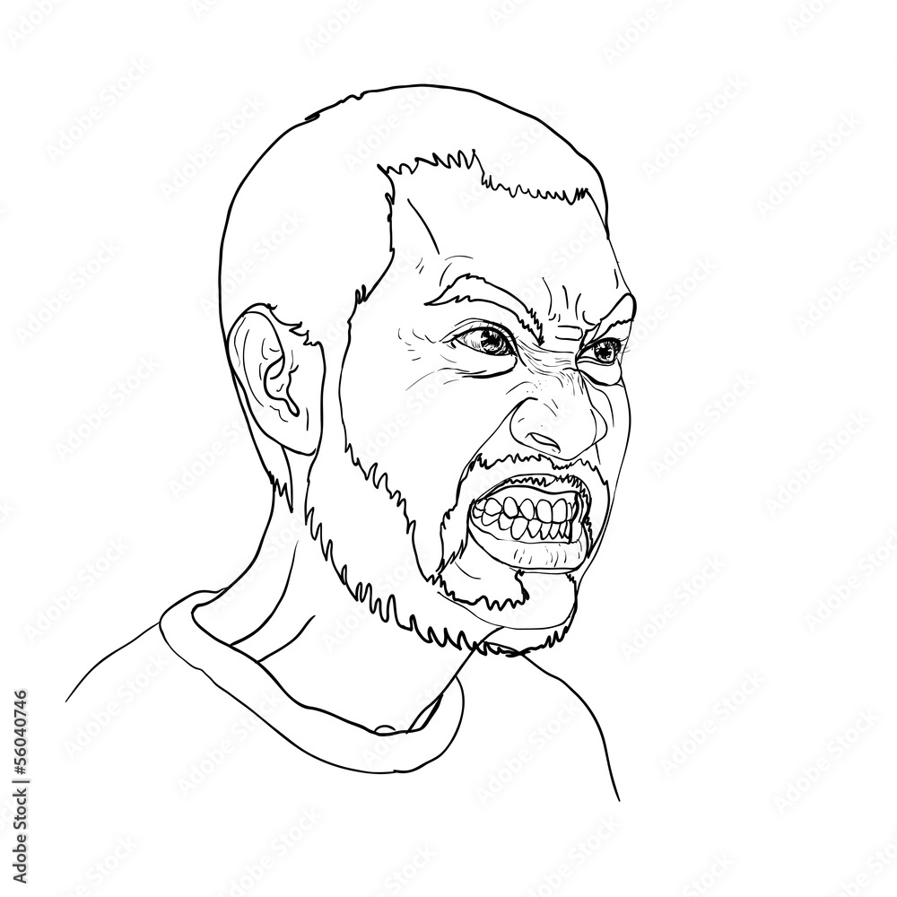 Angry asian man Angry asian man