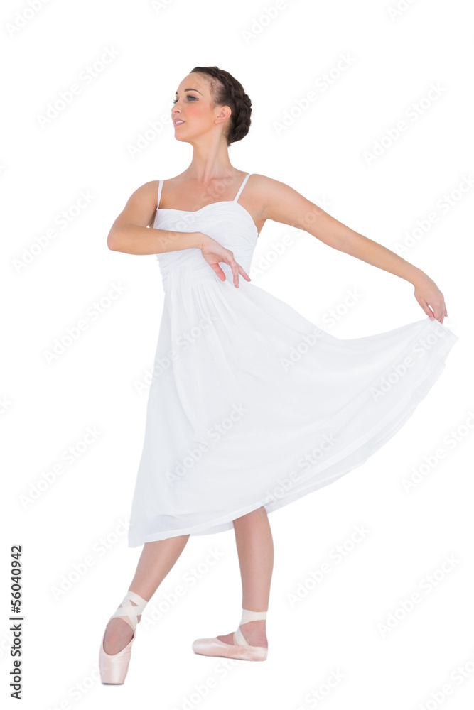 Focused young ballet dancer posing Focused young ballet dancer posing