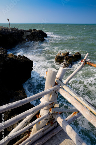 postazione di pesca - Gargano - Puglia - Italy photo