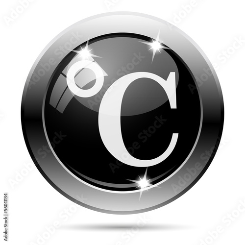 Metallic black glossy icon