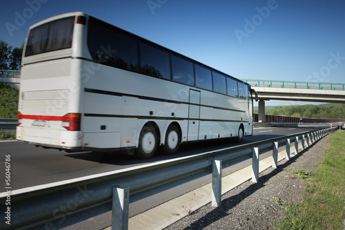 Bus on the road