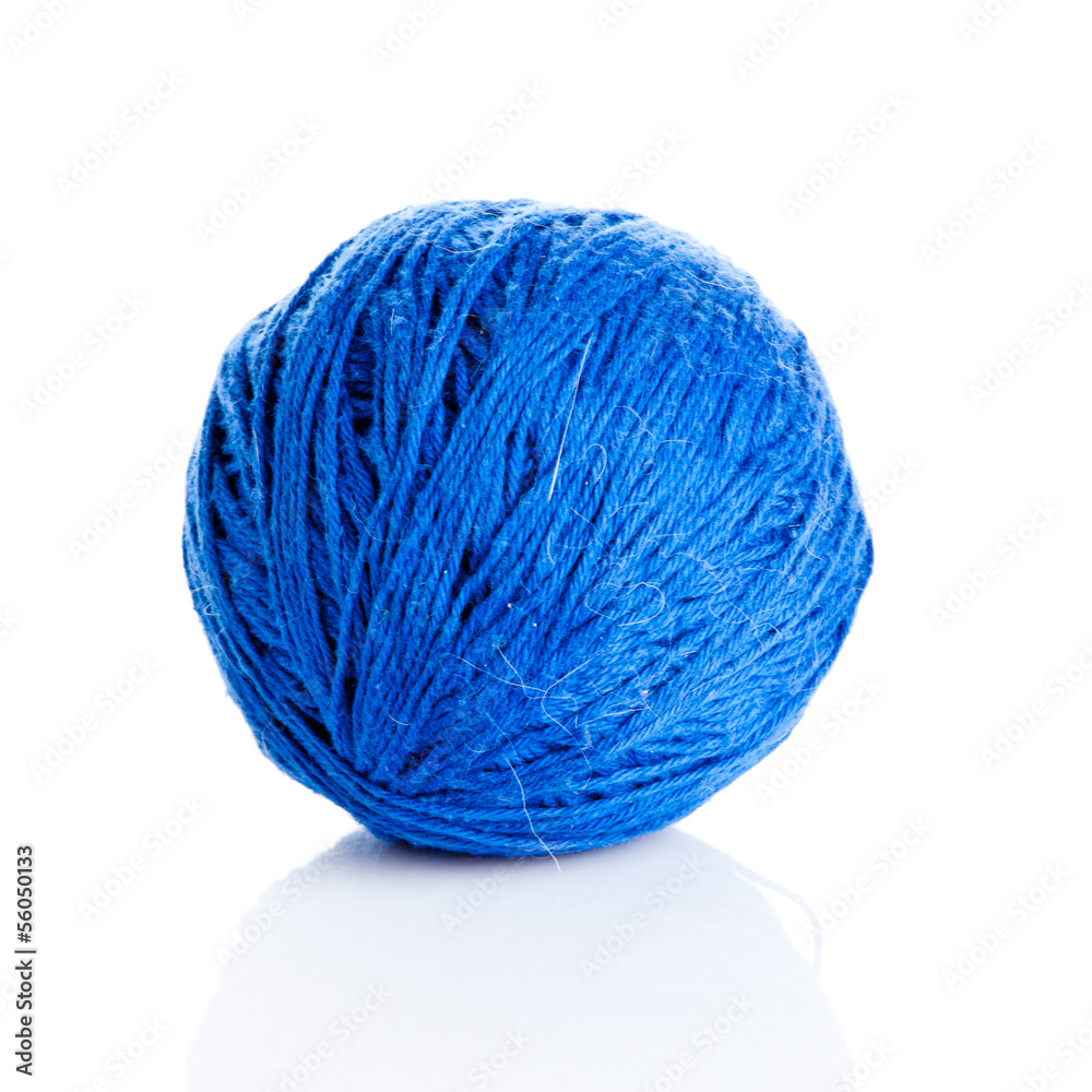 ball of yarn on white background ball of yarn on white background