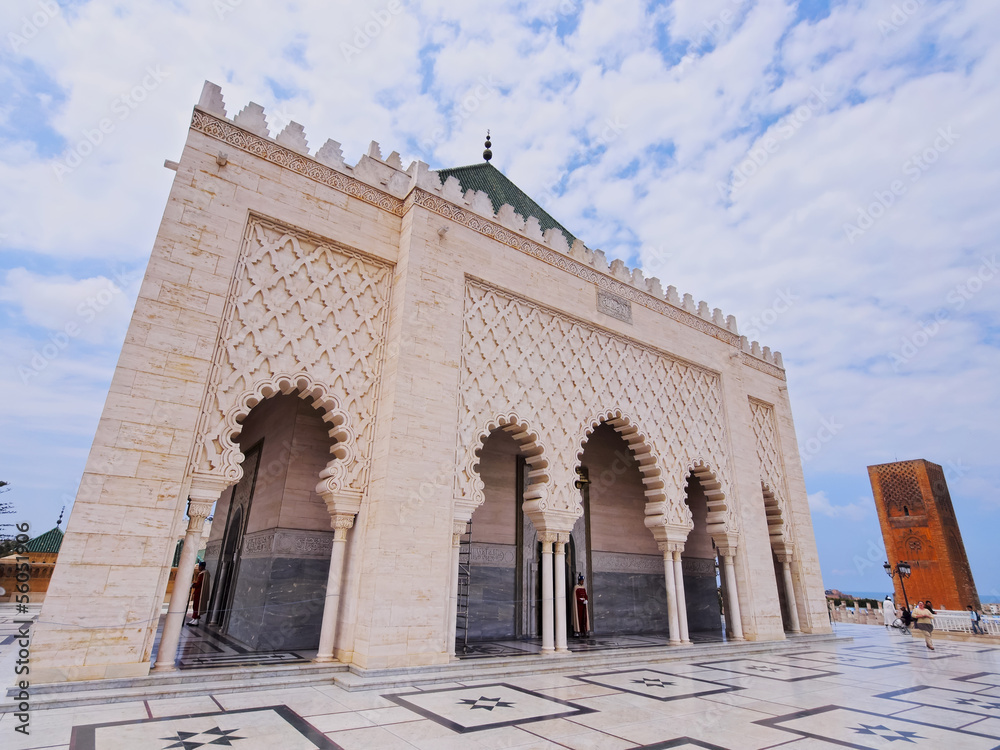 The Mausoleum of Mohammed V in Rabat