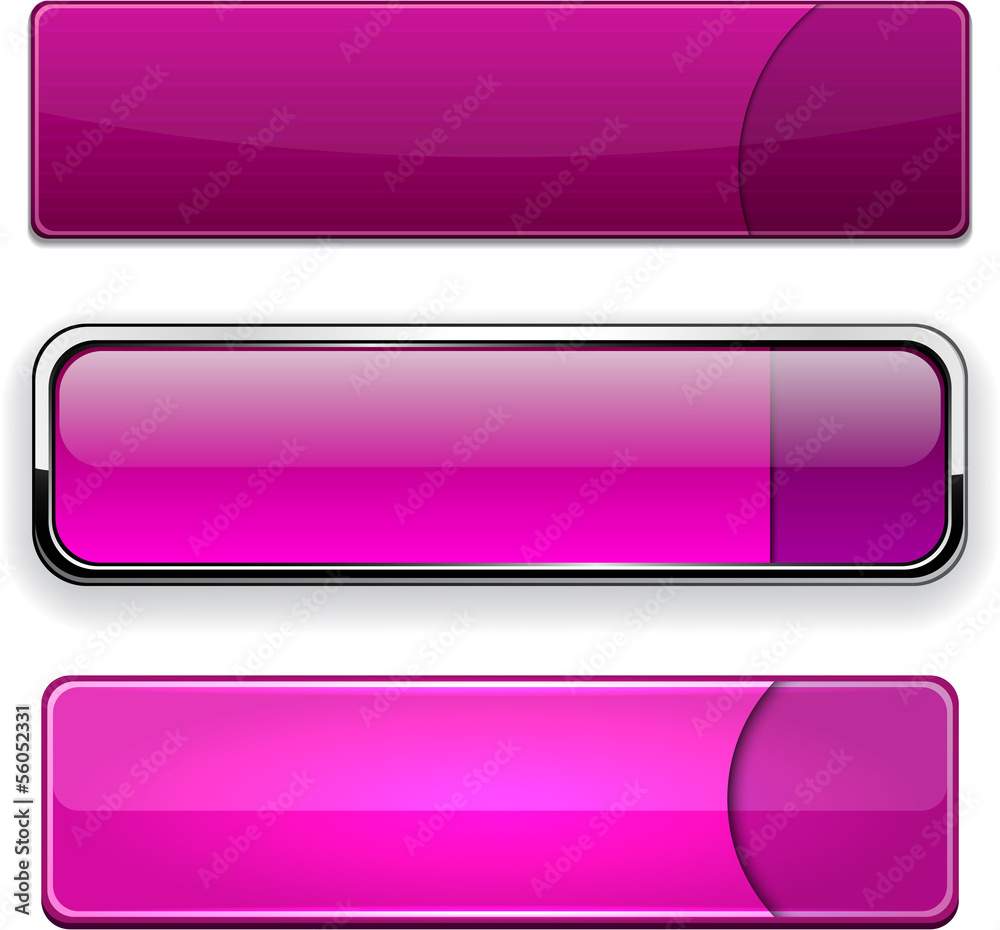 Magenta high-detailed modern web buttons. Magenta high-detailed modern web buttons.