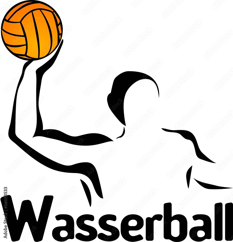 wasserballer, water polo, wasser ball, sport silhouette Stock Vector