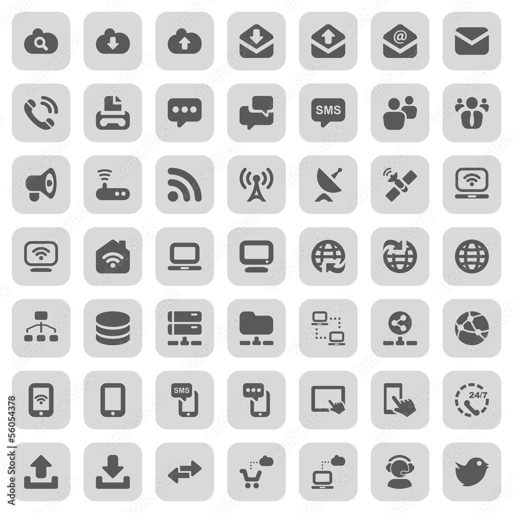 icon set communication icon set communication