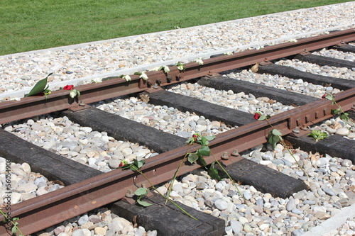 westerbork concetratin camp rail photo