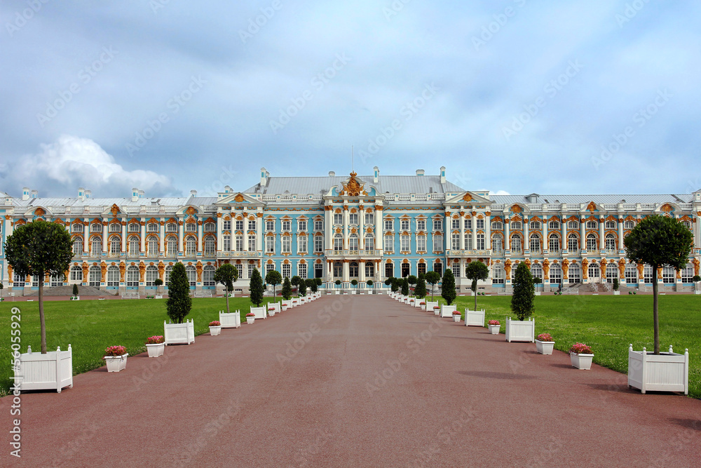 Pushkin Palace near Saint Petersburg, Russia