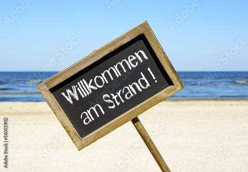 Willkommen am Strand photo