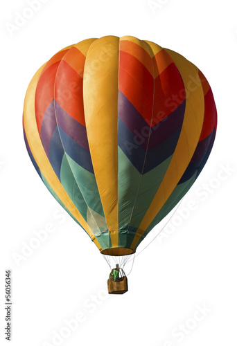 Hot-air Balloon Against White