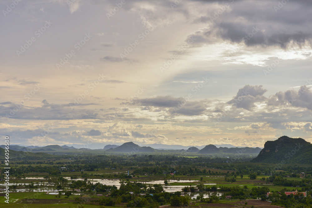 Fototapeta premium View of Thailand countryside