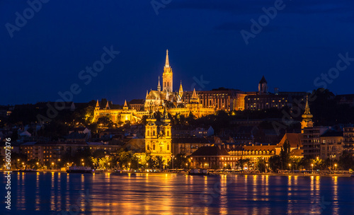 Fisherman Bastion in Budapest during 2013 summer flood