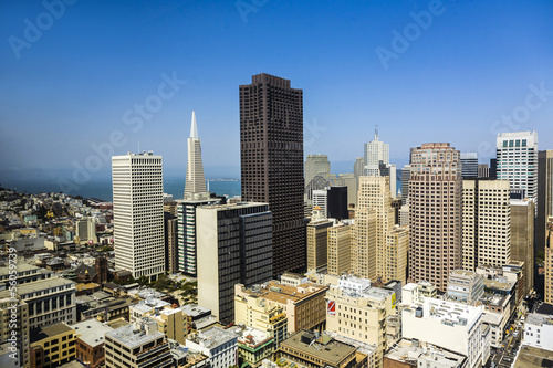 view from the rooftop to the city of San Francisco