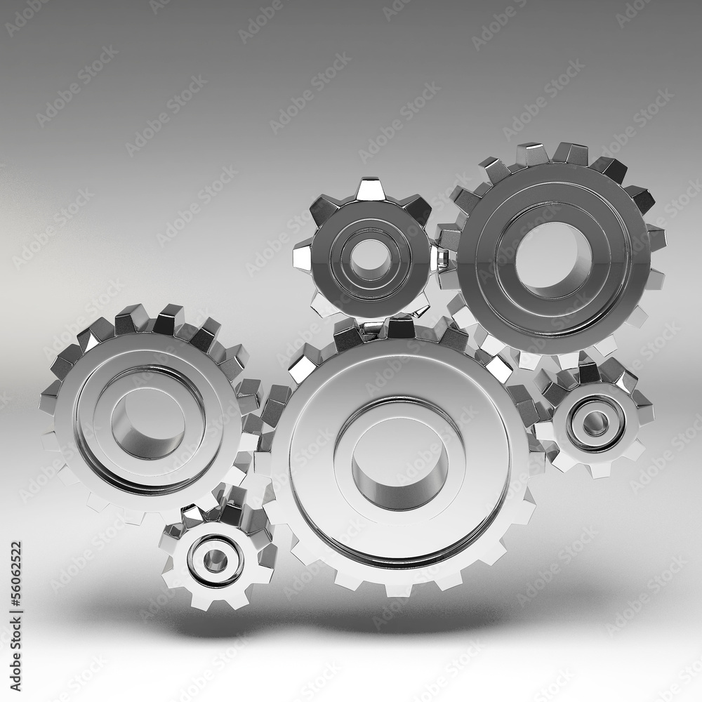 Steel gear wheels - tools and settings icon Steel gear wheels - tools and settings icon